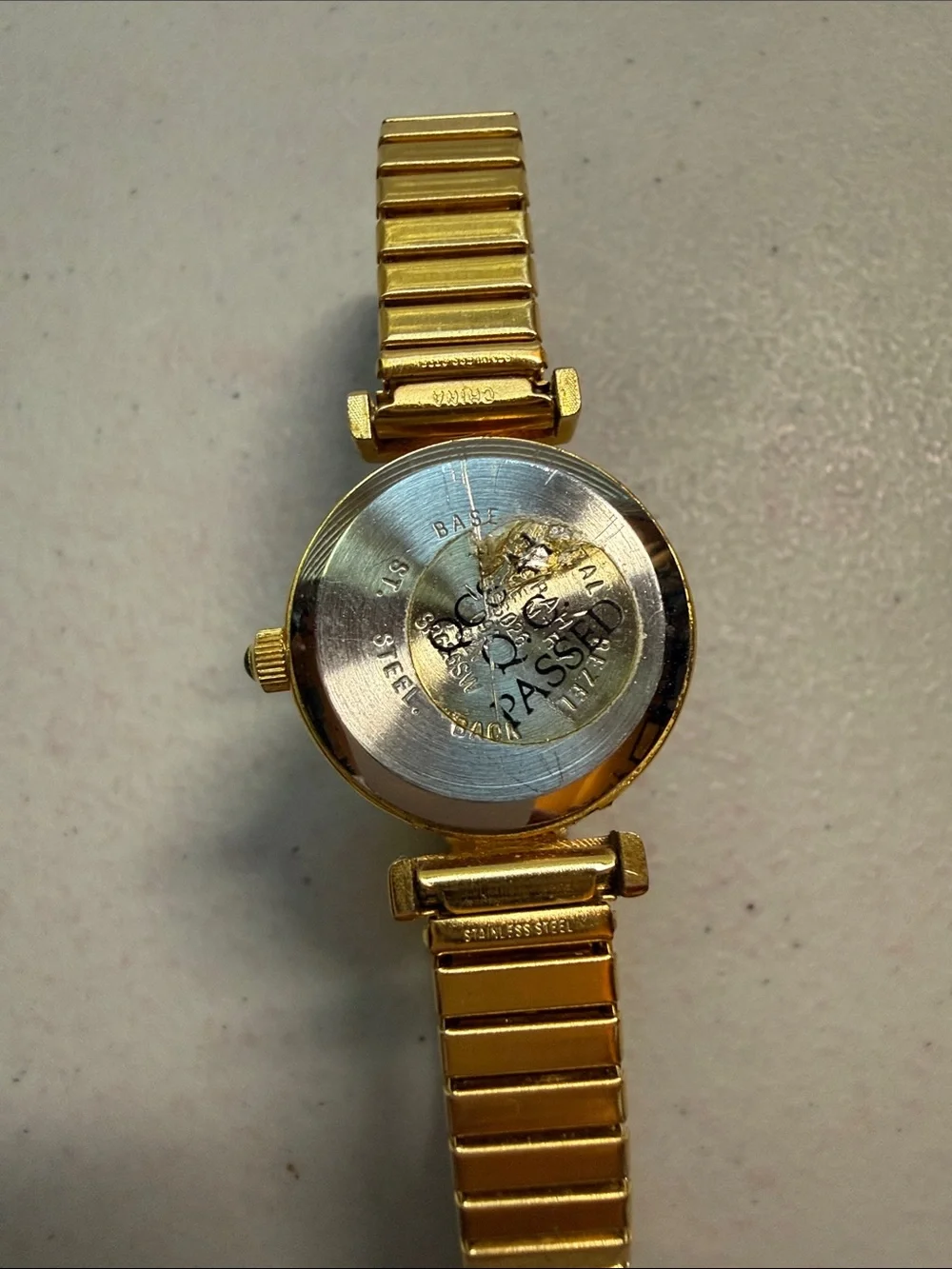 Sarah Coventry Supreme Gold Crystal Accent Women's Watch - Goldtone